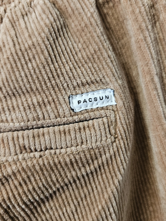 Mens Pacsun Patchwork Corduroy Jogger Pants - Brown/Beige - Picture 3 of 14